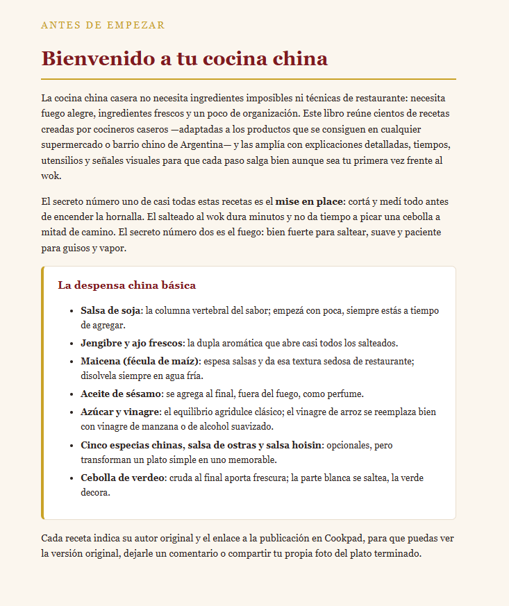 Interior del ebook Recetas Chinas Fáciles